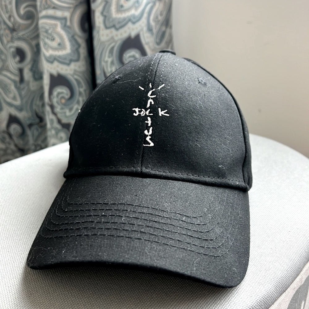 Travis Scott Merch baseball hat.